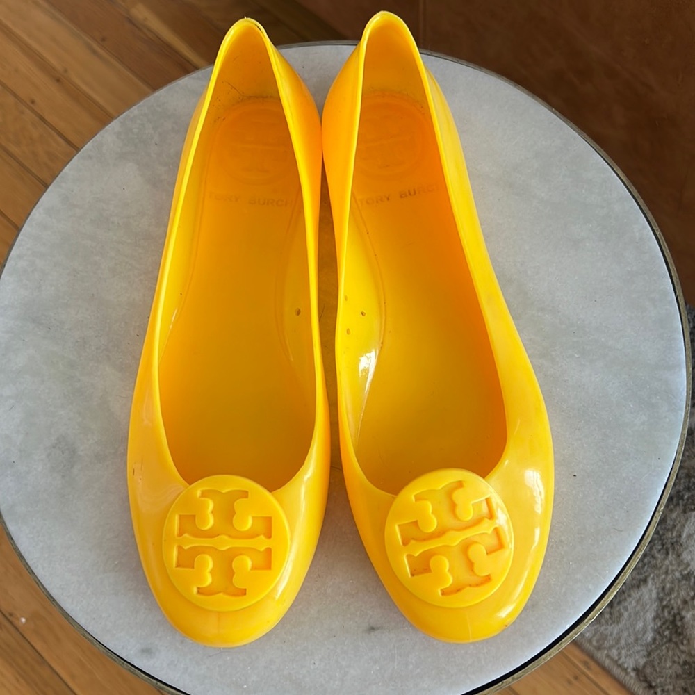 Tory Burch Yellow Jelly Riva
